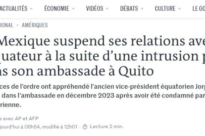 Le Monde sobre detención de Jorge Glas