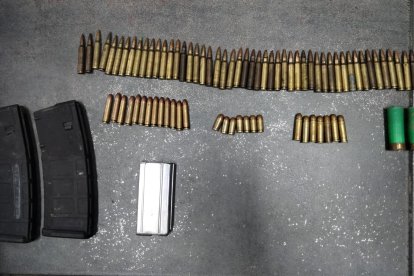 El material decomisado.