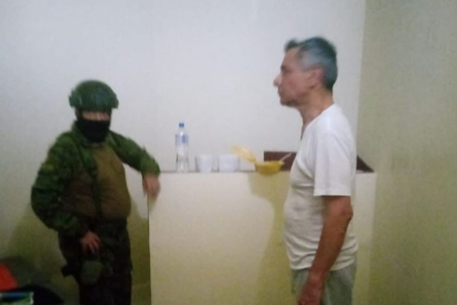 Glas ingresó a La Roca, este sábado 6 de abril.