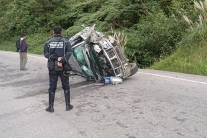 El accidente fue grave en Loja.