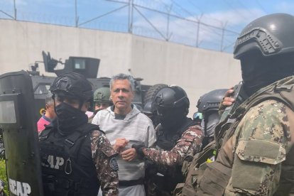Momento de la detención de Jorge Glas.