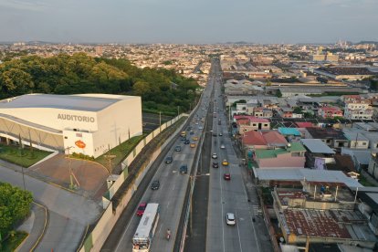 Imagen aérea de este tramo de la avenida Felipe Pezo.