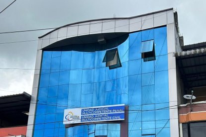 Unidad Judicial de Esmeraldas donde se  instaló la audiencia de juicio.