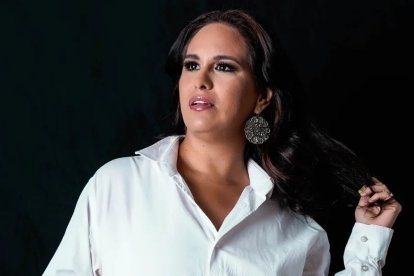 Pamela Palacios, actriz de teatro y televisión con 25 años de trayectoria.