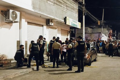 Personal policial acordonó el área