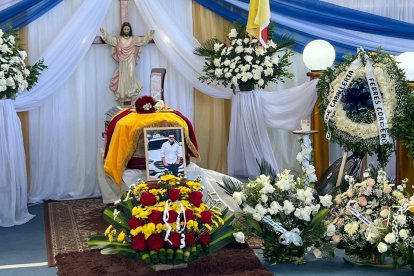 Así velaron a Jorge Maldonado.