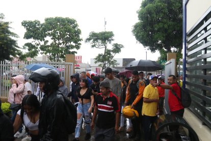 Así estaba temprano la Universidad de Guayaquil.