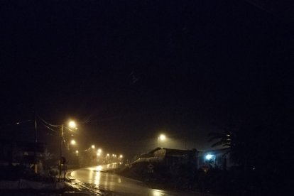 En medio de la oscuridad se sufría la desgracia, en Alausí.