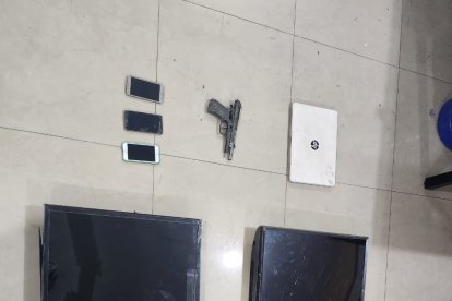 Los televisores sustraídos.