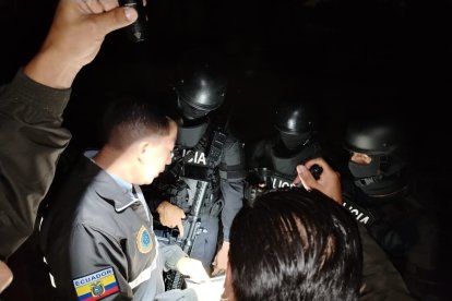 Policía y Fiscalía participaron en el operativo de captura.