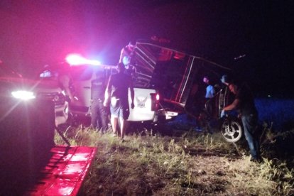 Las víctimas se movilizaban en una tricimoto.