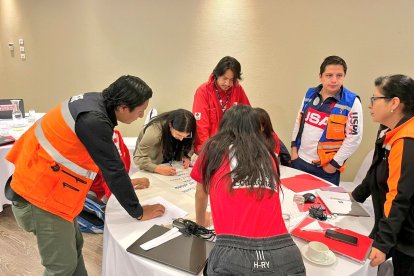 Personal de la Secretaría de Gestión de Riesgos participaron en un taller el vienes 26 de abril.