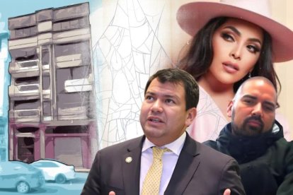 Fotomontaje relacionado con este artículo sobre Landy Párraga, Leandro Norero y César Litardo.