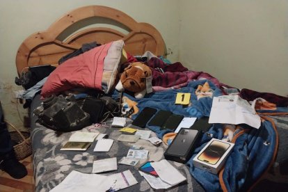 Lo decomisado en el allanamiento.