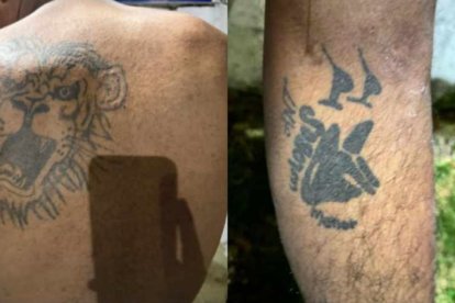 La Policía ha detenido a jóvenes que tienen marcadas en su piel identificativos de grupos criminales.