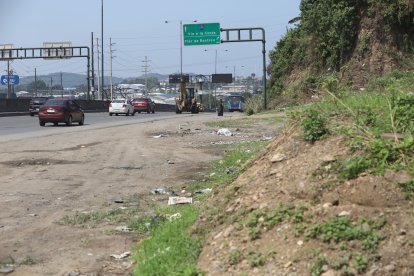 La víctima fue hallada en este sector de la Perimetral.