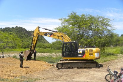 La presencia de maquinaria en el lugar se vio desde el pasado lunes.