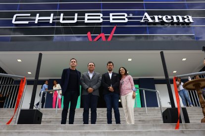 Los principales de Independiente del Valle en el nuevo estadio.