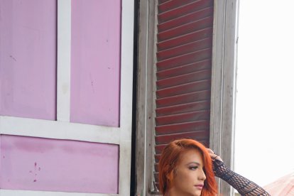 La modelo Dayana en Lunes Sexy.