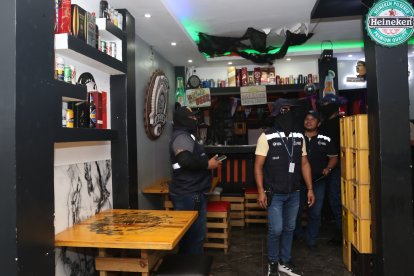 Un bar fue hallado dentro del centro