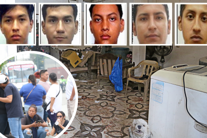 El ataque se registró en el interior de esta casa, donde aún se observaban las huellas del hecho.