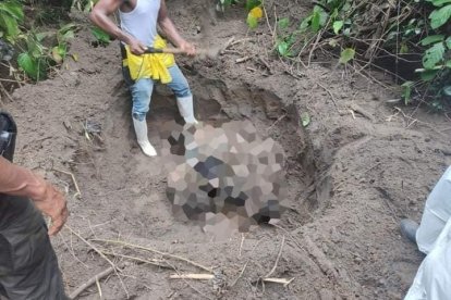 Así fueron encontrados los cuerpos de las jóvenes.