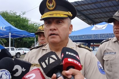 Richard Vaca, comandante de la Policía en Manabí.