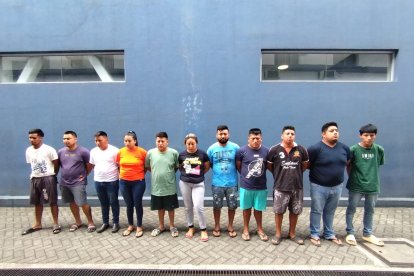 Varios de los detenidos tiene antecedentes penales.