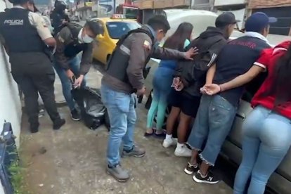 Los sospechosos serían parte de una estructura criminal.