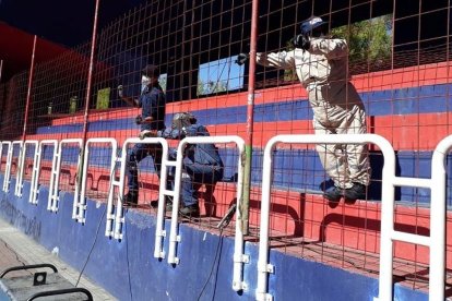 La tribuna de Los Shyris se cerró hace unos tres años, debido a la inseguridad.