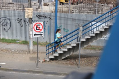 Algunos ciudadanos temen usar los puentes peatonales de esta arteria por temor.