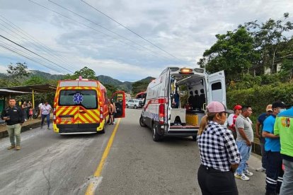 En el accidente hubo siete personas afectadas.