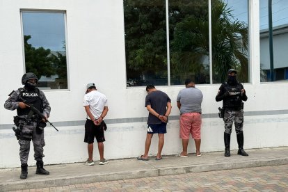 Fueron atrapados por la Policía.