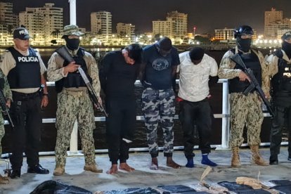 Dos colombianos y un ecuatoriano entre los detenidos.