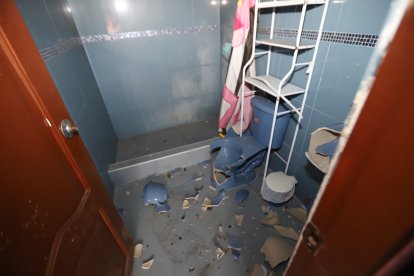 Así quedó de afectada la casa.