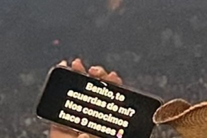 El mensaje que la fanática le dejó saber a Bad Bunny.