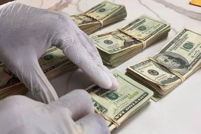 Evidencias que fueron encontradas dentro de la vivienda allanada