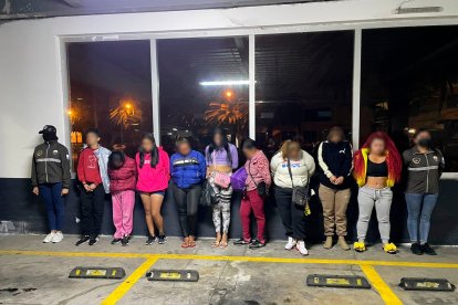 Fueron ocho los capturados en Ambato.