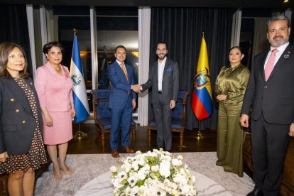El encuentro de presidentes entre Noboa y Bukele.