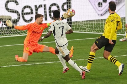 Vinicius comandó la victoria del Real Madrid.