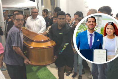 En el velorio de Cristhian Nieto hubo llanto y dolor.