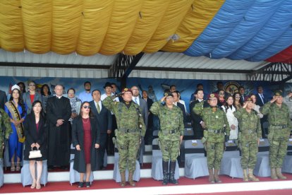 Parte de lo que fue la ceremonia del cambio de mando de la Brigada de Fuerzas Especiales Patria