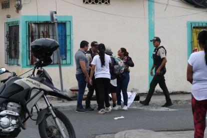 La Policía llegó al sitio.