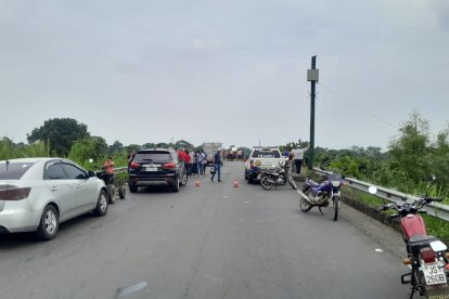 El accidente ocurrió en el puente desnivel que va al cantón Mocache.