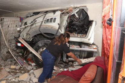 Así quedó la vivienda afectada.