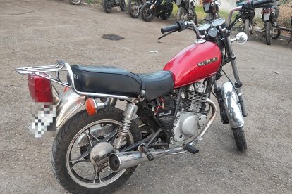 Esta era la moto que estaba en posesión del sujeto.