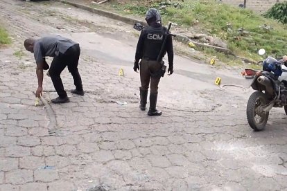 Autoridades realizaban pericias en el sitio.