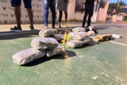 La droga fue decomisa por la Policía.