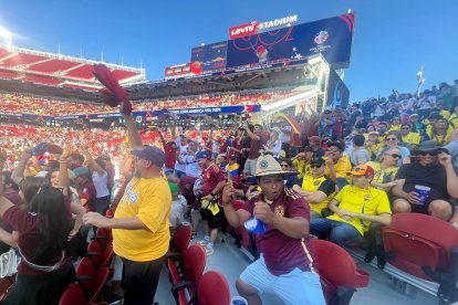 Venezuela celebra el triunfo de su selección