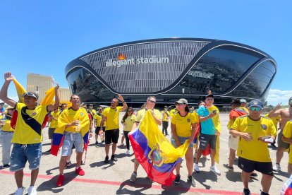 Las banderas de Ecuador se hicieron presentes en Las Vegas